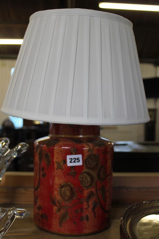 Pair ceramic table lamps